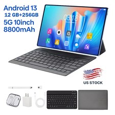 10.1 inch Android 13 5G Tablet 12GB RAM 256GB ROM 8800mAh Battery Octa-Core