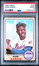 1968 Topps Hank Aaron #110 PSA 2
