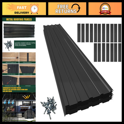 18pcs Galvanized Roofing Panels 60.63''x17.72'' for Carport, Shed, Chicken Coop, S
