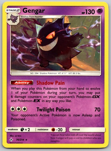 SM - Unbroken Bonds #70/214 Gengar