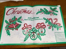 Tri-Chem Christmas Book Hot Iron Transfers 0620