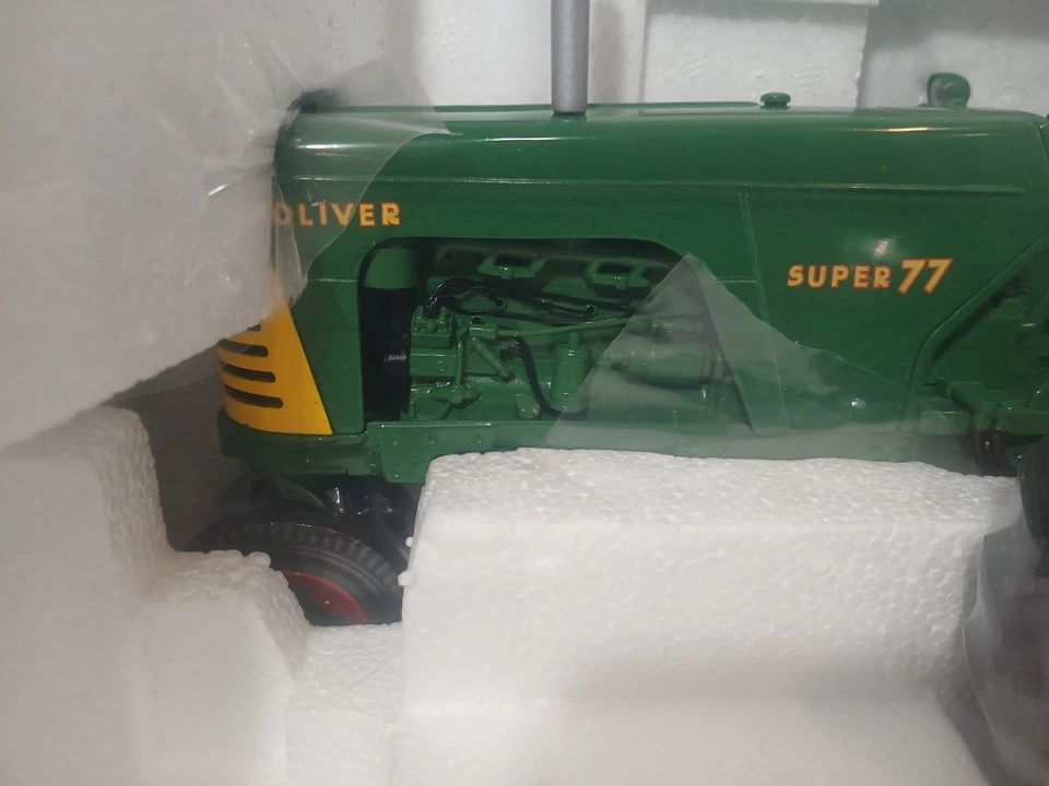 SpecCast Oliver Super 77 Diesel Narrow Front Tractor With Red Rims #SCT 241 1/16 - Image 2 of 4