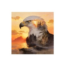 5D Eagle Diamond Painting Kits for Adults,Forest Animal Diamond Art for Beginner
