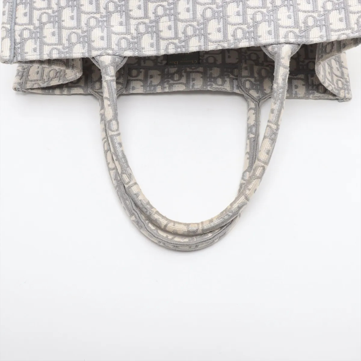 Christian Dior Oblique Book Tote Medium canvas Tote bag Gray open papers thumbnail 5