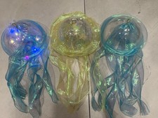 3 Jellyfish Lantern   Hanging Night Lamp Battery-Powered 2 Blue 1 Yellow Decor