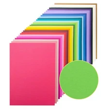 60 Sheets Textured Colorful Card Stock 28 Multicolor Cardstock 250 gsm Faint Tex