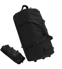 Expandable Duffel Bag W/2 Wheels, Foldable, Large Convertible Compartment NEW