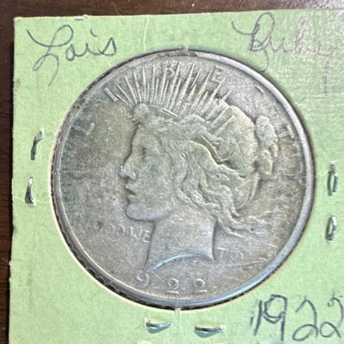 1922 Peace Dollar $1 Silver Coin Circulated Business Strike Uncertified