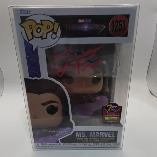 Funko Ms. Marvel #1251 Exclusive Auto Iman Vellani JSA Certified 7BAP Pop