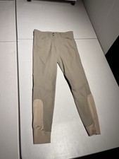 Pantalones de montar Dover Breeches para mujer 26 rodillas marrón tostado nailon 28x27,5