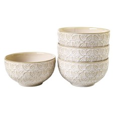 26 Oz Cereal Bowls Set of 4, 6 inch Ceramic Soup Bowl for Kitchen, Porcelain ...