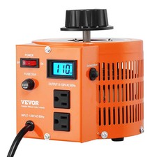 Single Phase Voltage Transformer - 1 kVA, 0-130V AC LCD Display, Variable
