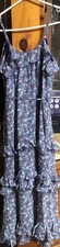 Buffalo David Bitton Blue Floral Flounce Tiered Ruffle Dress Size XS-TP New