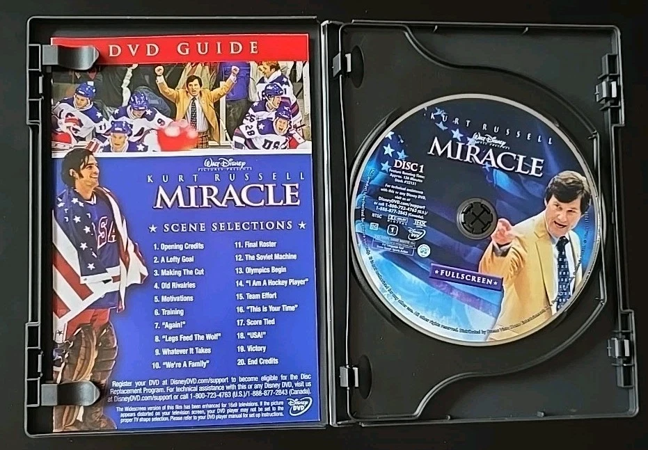 Miracle DVD, 2004, 2-Disc Set, Full screen . Kurt Russell Disney - Image 3 of 4
