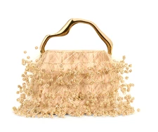 New Cult Gaia Solene Mini Top Handle Sand Dollar Handbag Bag $598