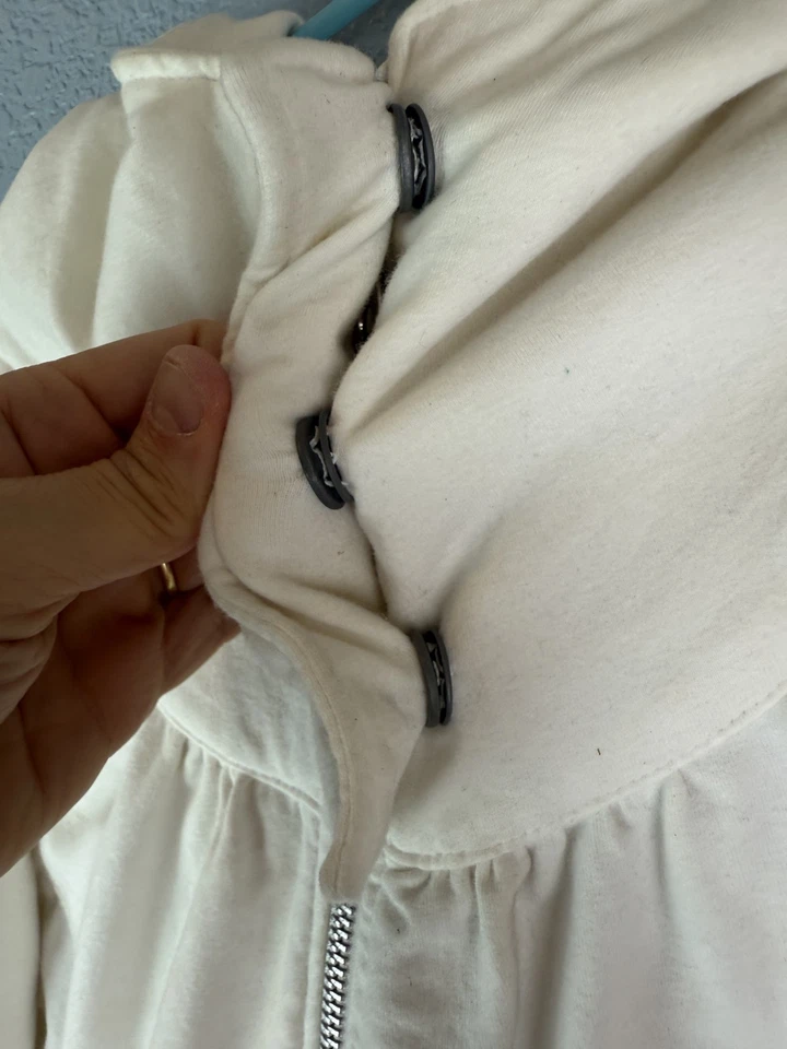 Chaqueta Miss Sixty Mujer Mediana Cremallera Sudadera con Capucha Ajustada Detalle a Presión Bolsillos Retro Y2K Foto 4 de 4