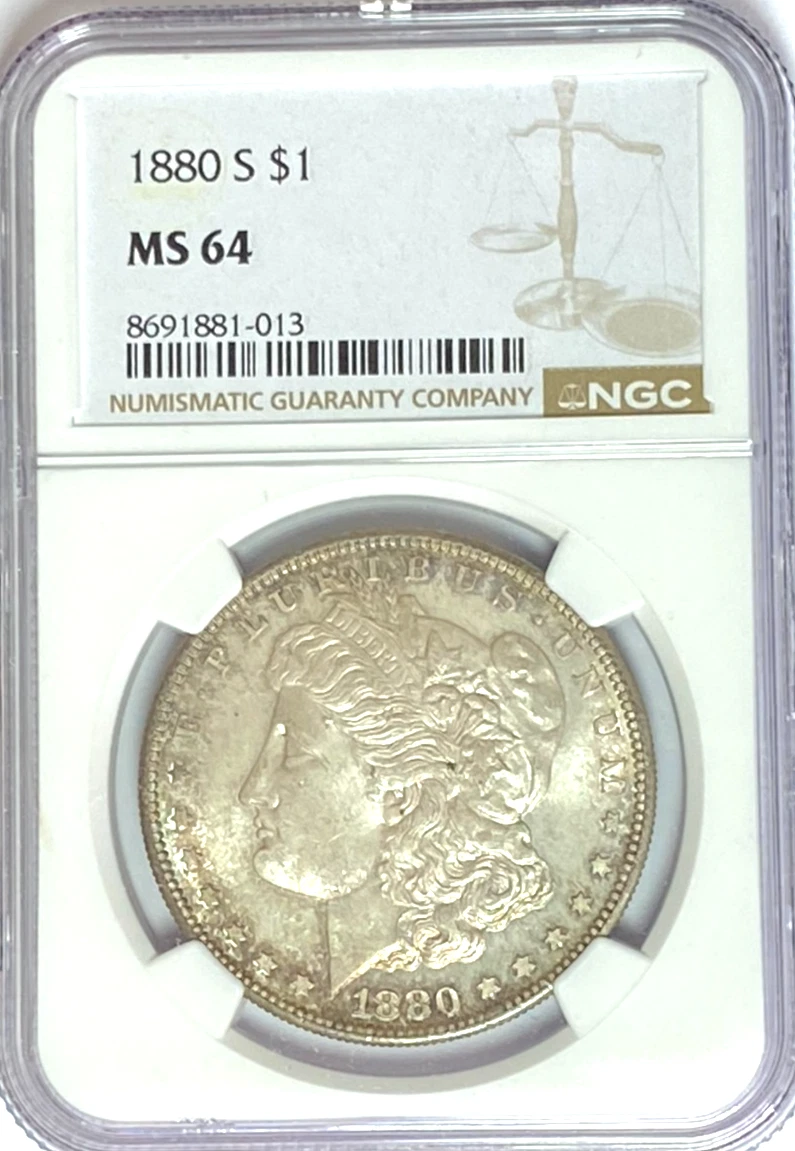 MS 64 Graded 1880 Year Morgan US Dollars (1878-1921) for sale | eBay
