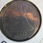 New Listing1877 CC Seated Liberty Quarter