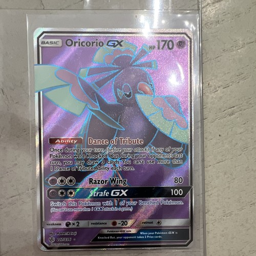Pokemon TCG Oricorio GX 217/236 SM Cosmic Eclipse Ultra Rare Full Art Holo Eng