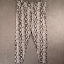Forever 21 Womens Snake Print Leggings Plus Size 1X High-Rise Stretch Yoga Gym