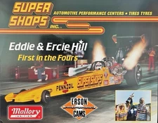 VRHTF NHRA "EDDIE HILL SUPER SHOPS PENNZOIL TOP FUEL DRAGSTER" HAND OUT
