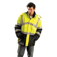 Occunomix Lux-Tjcw-Yl Men's Jacket, 100% Polyester, Yellow, L