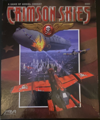 #ad #ad FASA Crimson Skies Board Game 8000 Aerial Combat Simultaneous Movement Complete $70.00
