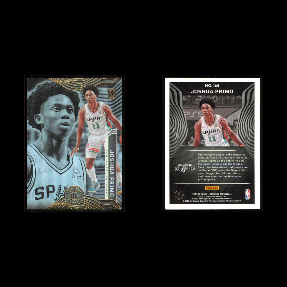 Joshua Primo Rookie #162 2021 Panini Illusions San Antonio Spurs Basketball Card - Image 3 of 3