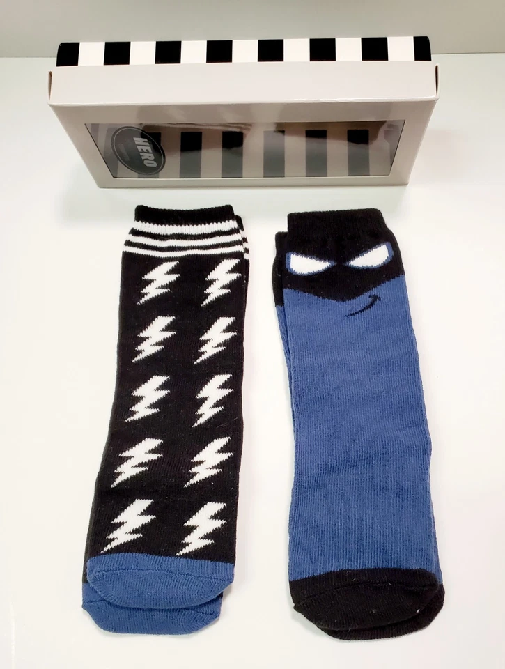 Calcetines bota bebé trompeta niños inspirados en "héroe" 2 pares talla 0-12 meses infantil Foto 2 de 3