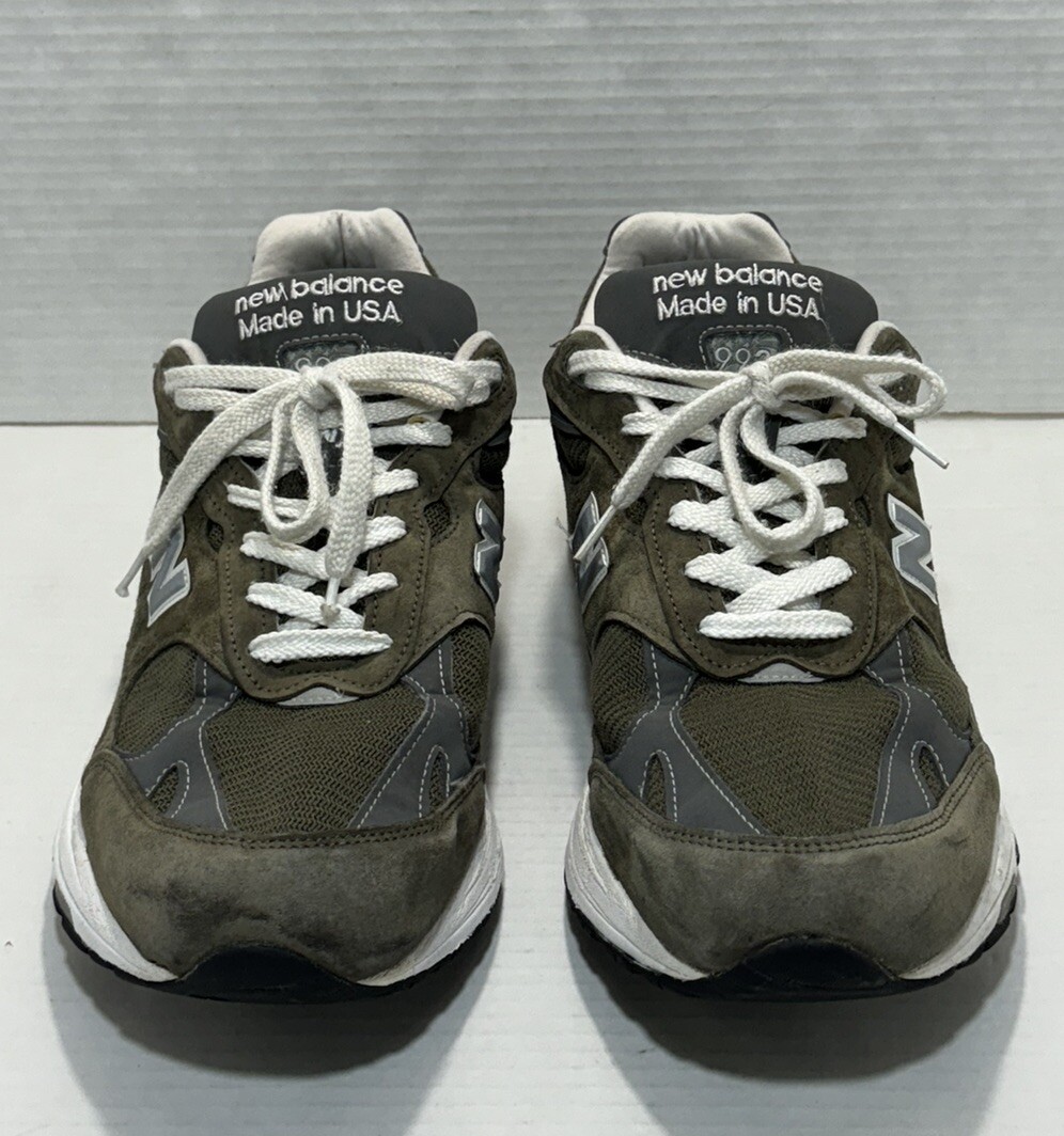 New Balance 993 Mens 14 4E Military Green MR993MG Suede Mesh New Balance 993 Mens 14 4E Military Green MR993MG Suede Mesh