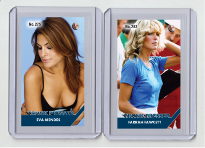 Eva Mendes rare MH Trunk Pressed #'d x/3 Tobacco card no. 275