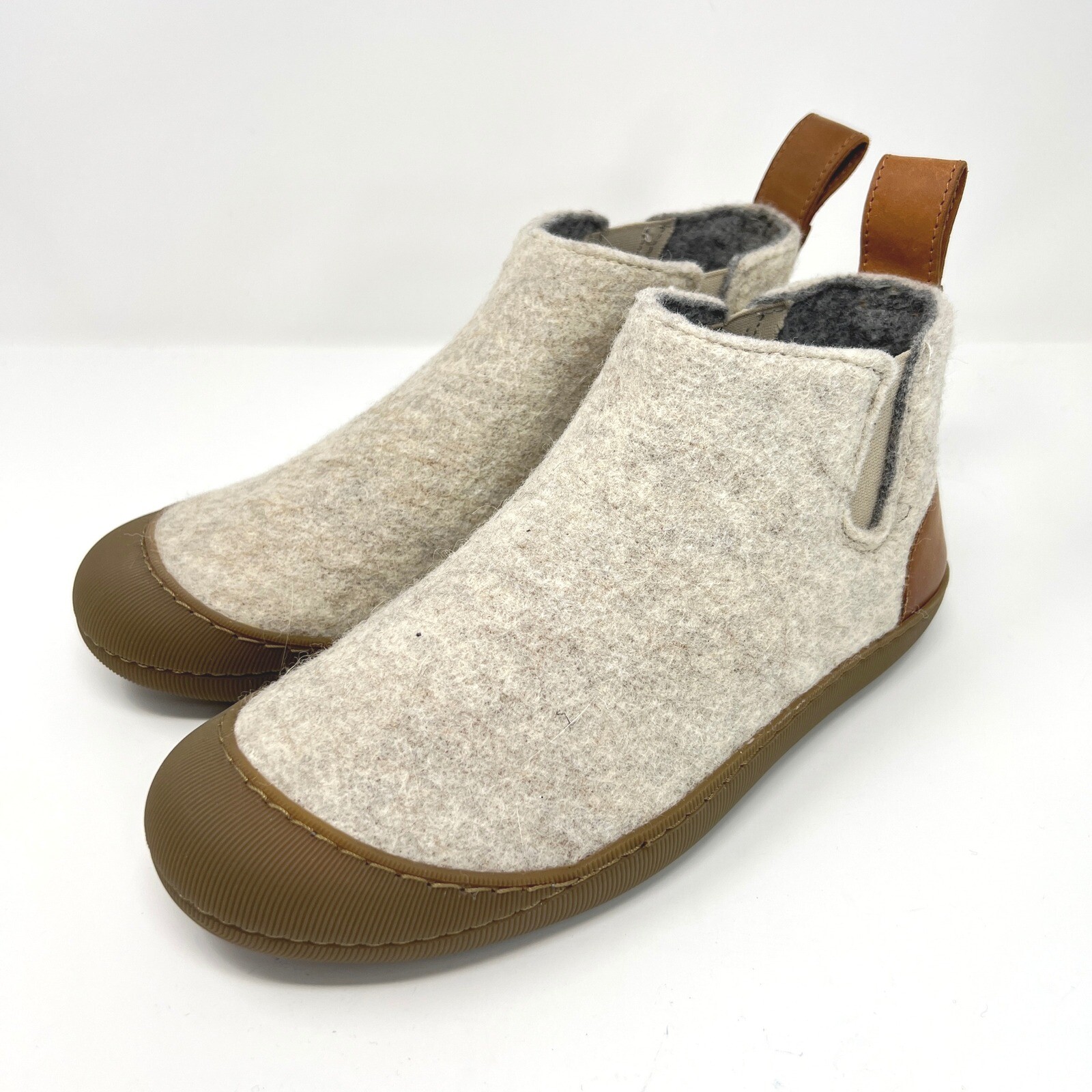 SAOLA Stivali ciabatte Huckberry GRIGIO lana outdoor donna 7 (uomo 5) suola gomma d'avena pelle