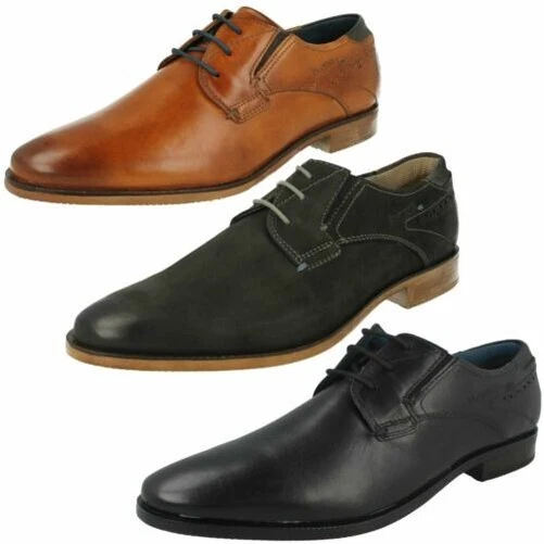 Herren Bugatti Runde Zehen Formelle Schnürschuhe Aus Leder 31125101 - Bild 1 von 1