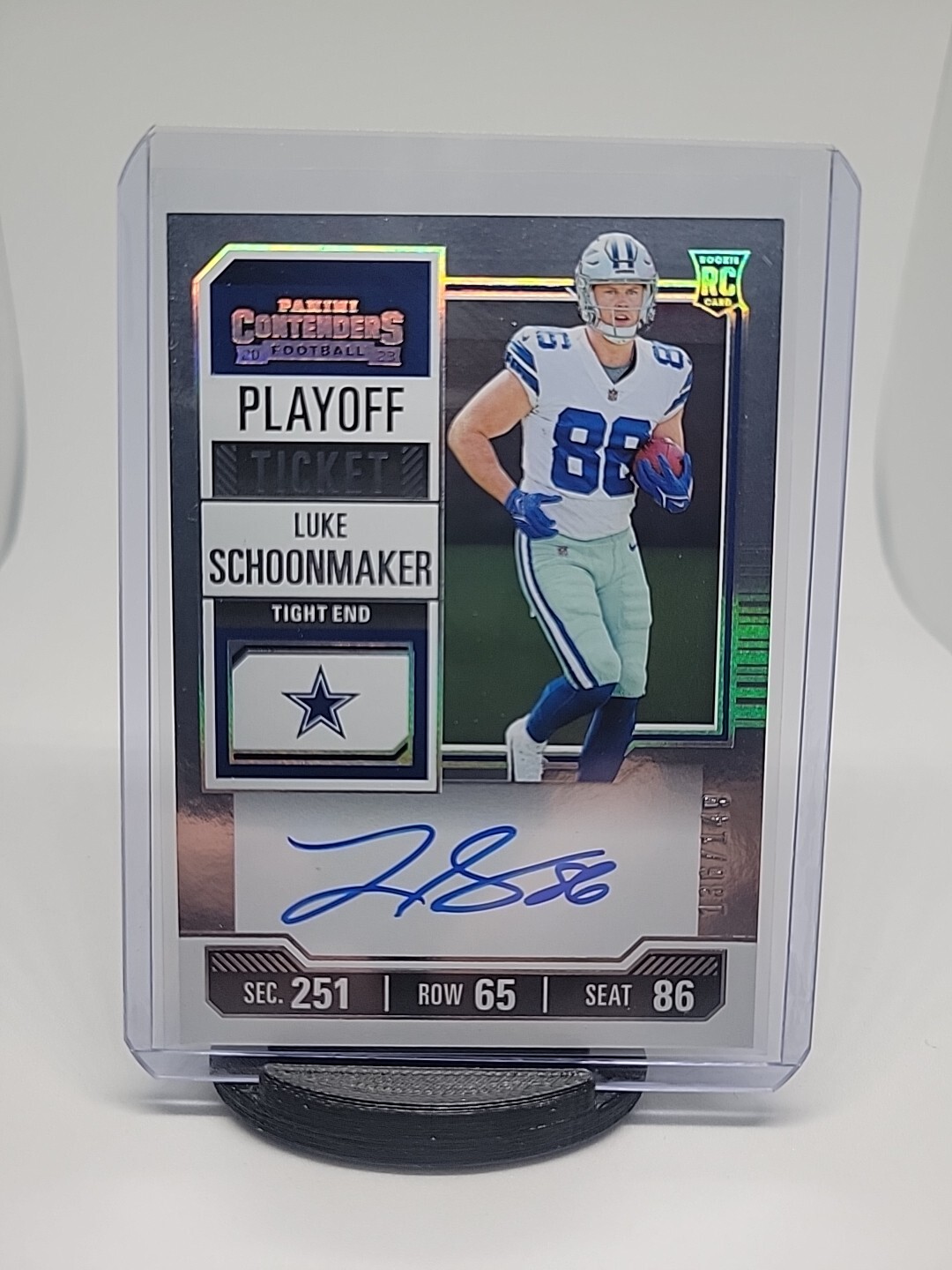 2023 Panini Contenders Playoff Ticket Luke Schoonmaker Rookie Auto /149 #123