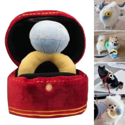 Squeaky Toy Engagement Ring Dog Toy Squeaky Stuffed Engagement