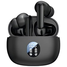 Audifonos Inalambricos Bluetooth 5.4 Auriculares Para iPhone y Samsung Negros