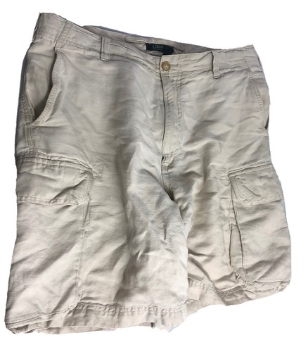J Crew Irish Linen Cotton Cargo Shorts 