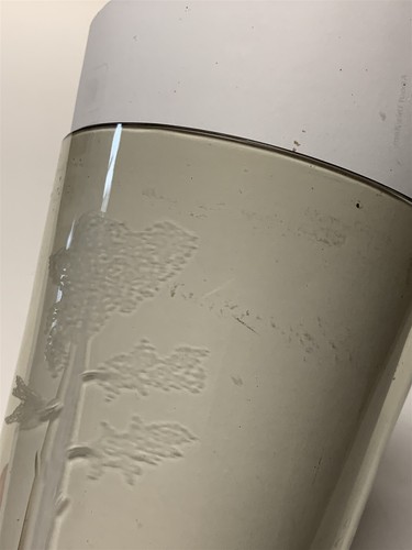 MCM Karhula Finland Lumberjack Trees Etched Art Glass Signed - Picture 12 of 12