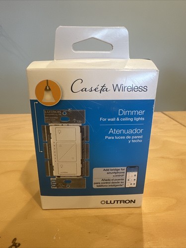Lutron Caseta PD-6WCL-WH Wireless In-Wall Smart Dimmer Switch. New