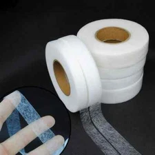 70Yds Self Adhesive Pants Hem Tape Non-Woven Double-Side Interlining Fabric DIY