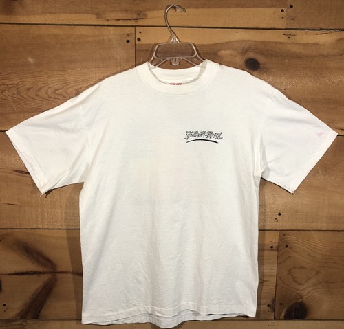 candymix de los hombres Ocean Drive playa Patrol Retro Impresión T shirt playera parte superior, XS, Negro