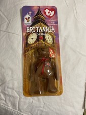 Britannia The Bear-1996 McDonalds Ty Beanie Baby with Rare Errors 1993, OakBrook