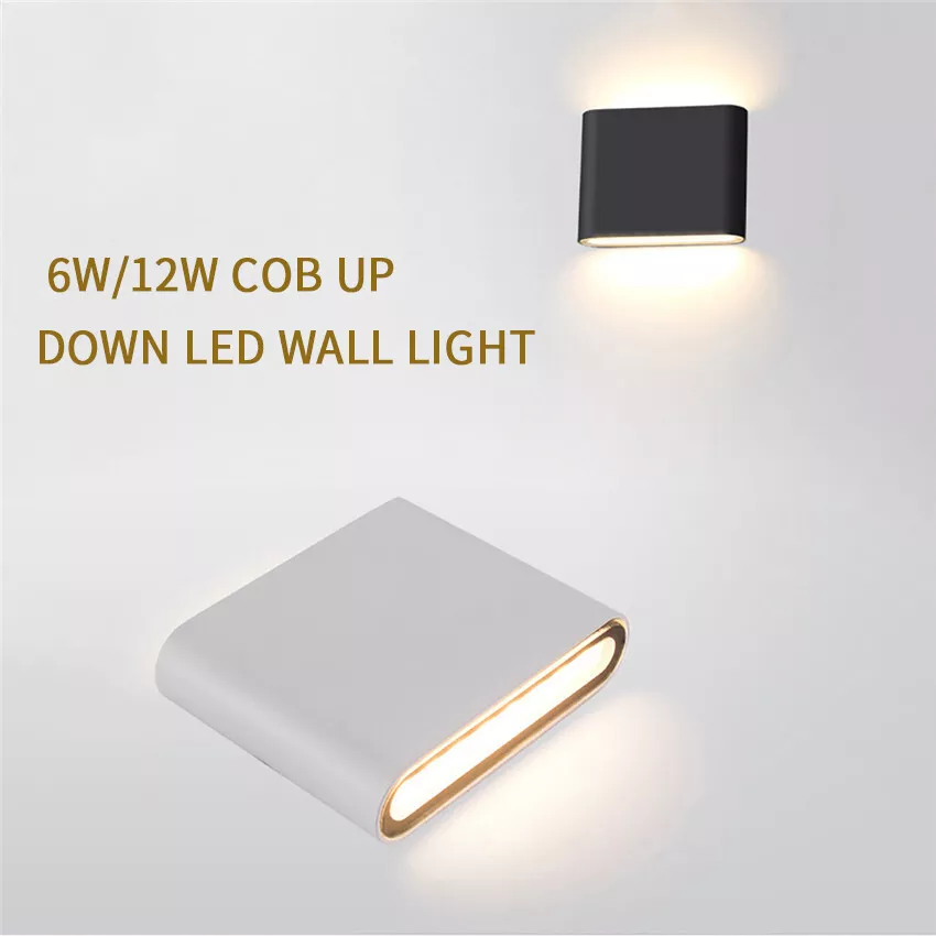 1 10x 6W 12W LED Wall Light Indoor Outdoor Up Down Sconce Lamp Warm Cool White