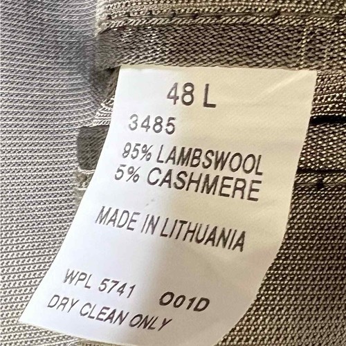 Blazer cappotto sportivo Oscar Dela Renta lana cashmere stampa a quadri marrone taglia 48 L - Foto 6 di 7
