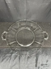 A Stunning Vintage MCM Heisey Two Handled 12” Serving/Relish Dish Platter
