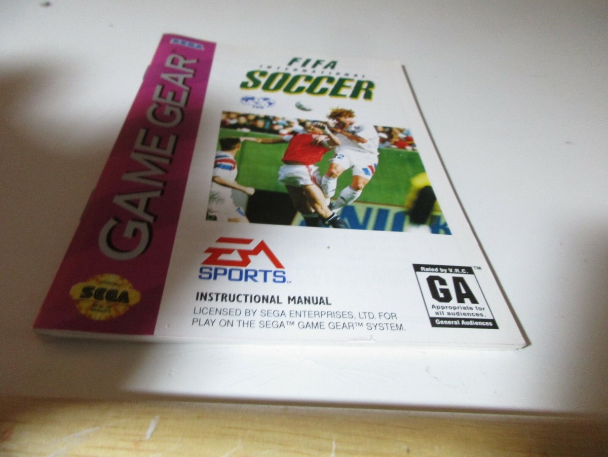 Jeu FIFA Soccer Sega Game Gear - Version Rétro, Bon État, Complet