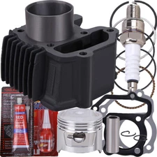 Piston Cylinder Top End Rebuild Kit for Yamaha Badger 80 Grizzly 80 Raptor 80 us