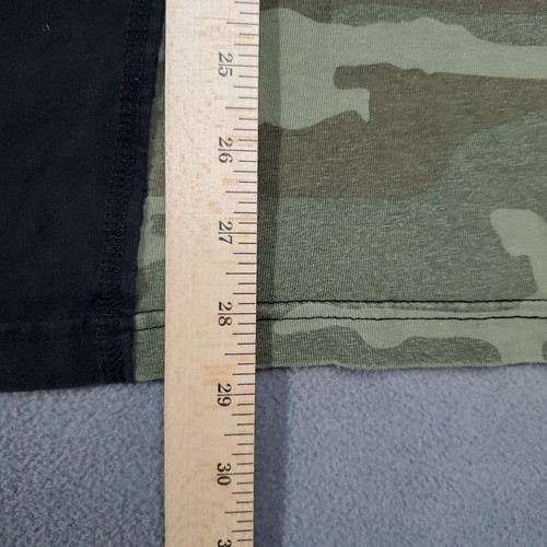 10 Deep Shirt Mens Large Black Green Camo Cut And Sew Long Sleeve - Picture 14 of 14