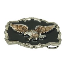 Vintage Eagle Belt Buckle 1983 Great American USA Made Serial OD-1243 Statement