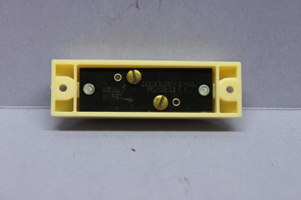 ✅ Timbre vintage Leviton marfil ART DECO, toque pluma, EE. UU., NUEVO Foto 3 de 4